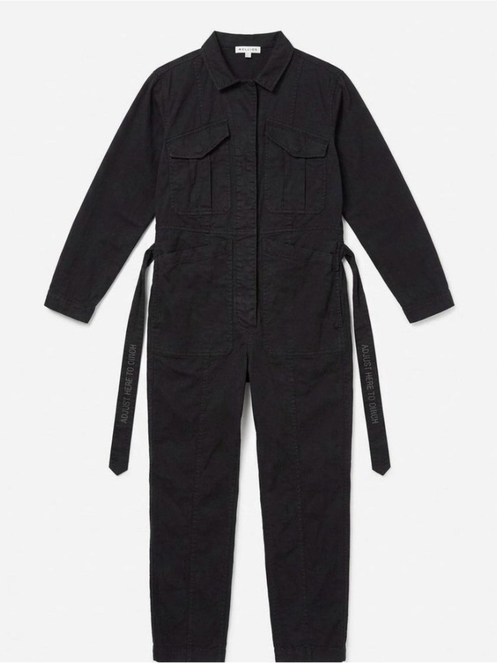 Alex Mill Black Expedition Long Sleeve Utility Jumpsuit | S